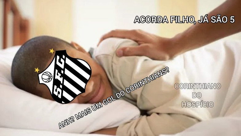 Os memes de Corinthians 4 x 0 Santos pelas oitavas de final da Copa do Brasil.