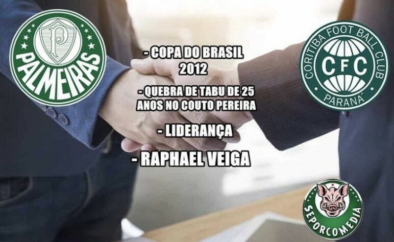 Disputa entre Palmeiras e Corinthians pela liderança do Brasileirão rende memes nas redes sociais.