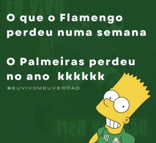 Disputa entre Palmeiras e Corinthians pela liderança do Brasileirão rende memes nas redes sociais.