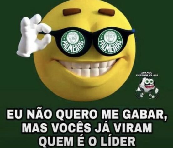 Disputa entre Palmeiras e Corinthians pela liderança do Brasileirão rende memes nas redes sociais.