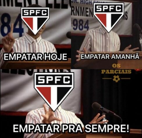 São Paulo Empate Clube? Torcedores fazem memes após novo empate do