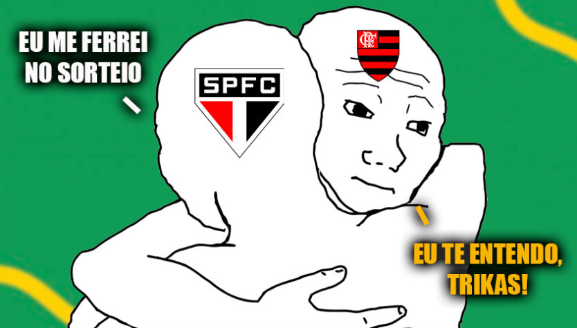 Na tarde desta terça-feira, a CBF sorteou os confrontos das oitavas de final da competição nacional e, surpreendentemente, quatro clássicos estaduais ficaram definidos, além de outros grandes duelos, como Flamengo x Atlético-MG. Nas redes sociais, muitos torcedores já entraram no clima e postaram memes com provocações aos seus adversários. Confira! (Por Humor Esportivo)