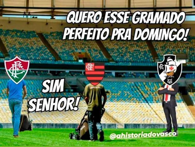 Após o Consórcio Maracanã vetar a realização do confronto entre Vasco e Sport no estádio, decisão judicial reverteu a situação e o Cruz-Maltino jogará no Maracanã no próximo domingo. Imbróglio envolvendo Flamengo (permissionário do Maracanã) e Vasco rendeu diversas zoações entre os torcedores nas redes sociais. Confira! (Por Humor Esportivo)