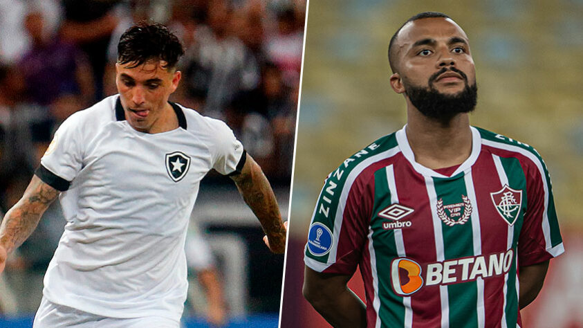 Saravia (Botafogo) x Samuel Xavier (Fluminense)