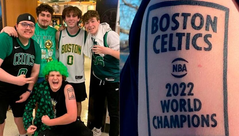 O caso mais recente foi do jovem Jack Bienvenue, fã do Boston Celtics que tatuou o título da NBA há 3 meses. A conquista, porém, ficou com o Golden State Warriors na noite desta quinta-feira (16).