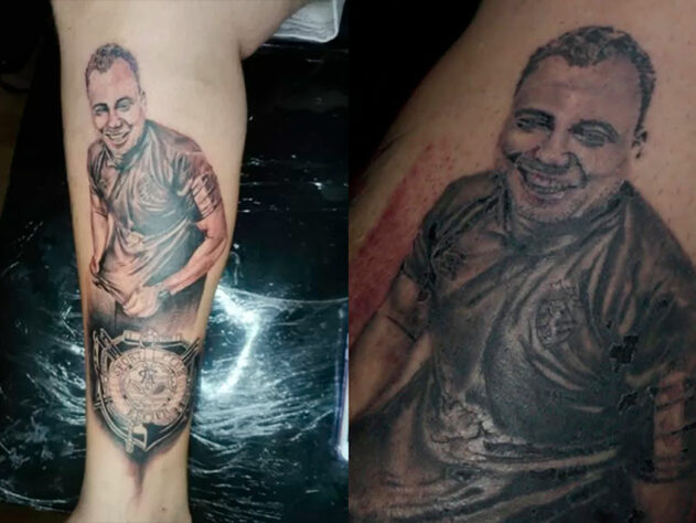 Após livrar o Sport do rebaixamento do Brasileirão 2020, Jair Ventura ganhou tatuagem de torcedor do clube. Porém, 40 dias após a homenagem, o treinador foi demitido do Leão.