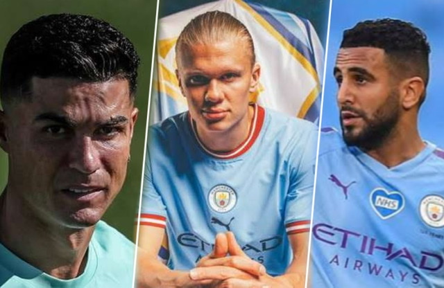 O Manchester City já se interessou pelo Cristiano Ronaldo, mas com a chegada de Haaland, o camisa sete poderia atuar pelo lado esquerdo, principalmente após a saída de Sterling