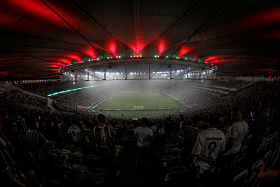 Torcida do Fluminense compareceu em peso no Maracanã e fez muitas homenagens a Fred.