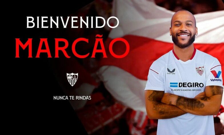 Marcão - zagueiro - 26 anos - vendido pelo Galatasaray (TUR) ao Sevilla (ESP) por 12 milhões de euros (R$ 65,2 milhões) - contrato até 30/06/2027