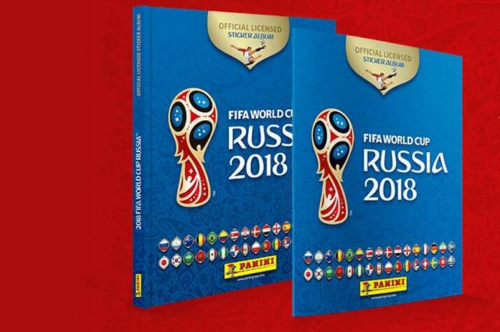 Capa do álbum da Copa do Mundo de 2018, na Rússia.