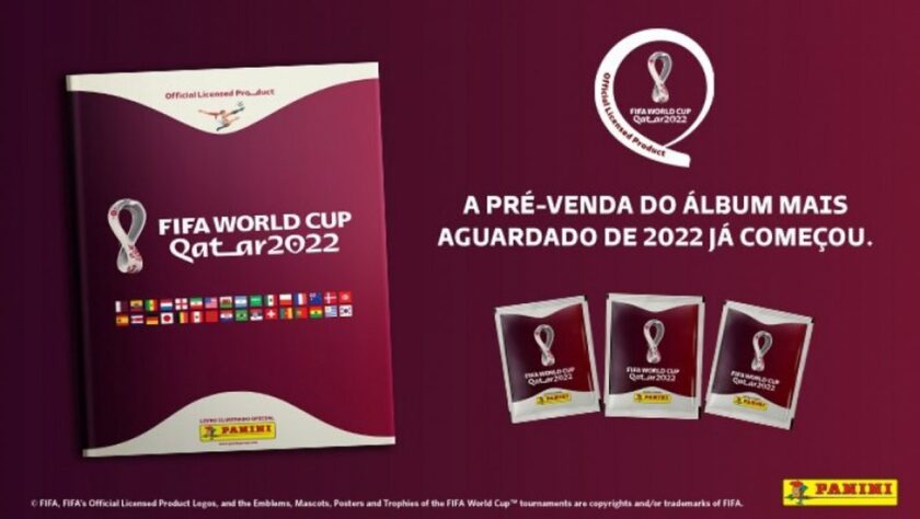 Capa do álbum da Copa do Mundo de 2022, no Qatar.