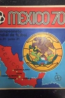 Capa do álbum da Copa do Mundo de 1970, no México.