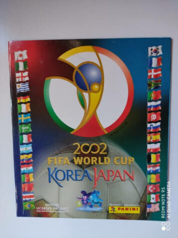 Capa do álbum da Copa do Mundo de 2002, na Coreia do Sul e Japão.
