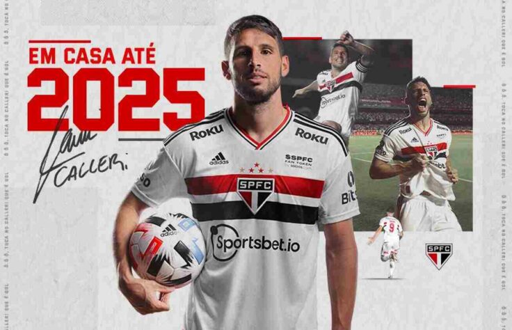 FECHADO - Jonathan Calleri renovou com o São Paulo. Agora, o atacante argentino tem vínculo com o Tricolor até 2025.