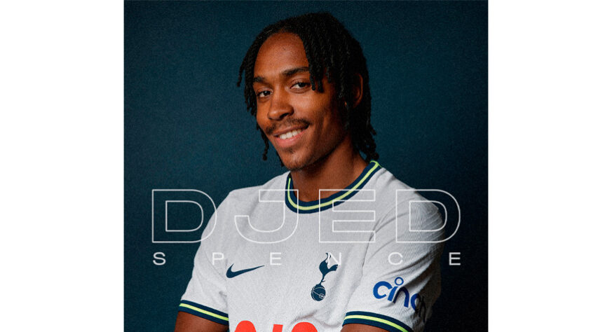 FECHADO - Djed Spence é o sexto reforço do Tottenham para a temporada. O lateral, que estava no Nottingham Forest, foi contratado por 12,5 milhões de libras.