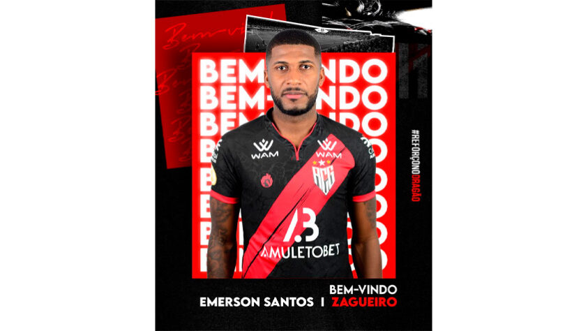 FECHADO - Emerson Santos, campeão da Libertadores com o Palmeiras em 2020, assinou com o Dragão. O defensor estava no Kashiwa Reysol, do Japão, e firmou vínculo até 2023 com o Atlético-GO.