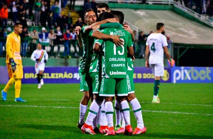 15º CHAPECOENSE (42 pontos) / 36 jogos/ 10 vitórias/ Saldo de gols: -2/ Últimas rodadas: Náutico (em casa) e Guarani (fora de casa) / Chances de rebaixamento: 2.7%