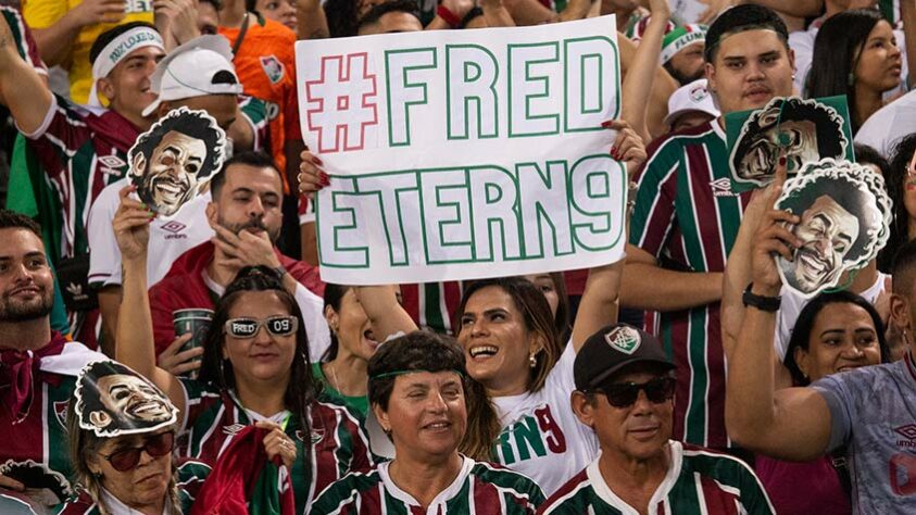 Torcida do Fluminense compareceu em peso no Maracanã e fez muitas homenagens a Fred.