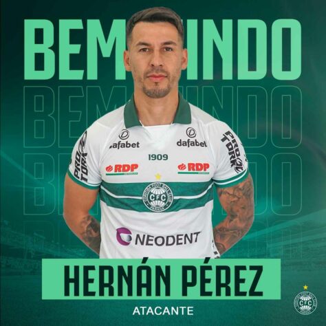 FECHADO - Hernán Pérez é o mais novo reforço do Coritiba. O atacante, de 33 anos, assinou contrato até o final da temporada, com opção de renovação por mais um ano.