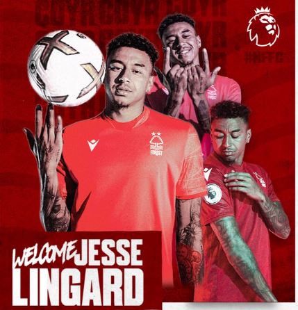 FECHADO - Jesse Lingard foi anunciado como novo reforço do Nottingham Forest. O jogador chega de forma "gratuita" depois do término do contrato com o Manchester United.