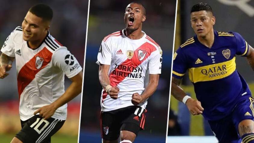 O meia Nicolás De la Cruz tem sido muito falado por torcedores de times brasileiros. Ele está em fim de contrato com o River Plate e desperta interesse de diversos clubes. Mas não é só ele: diversos jogadores interessantes dos países "vizinhos" sul-americanos também estão com vínculo somente até dezembro e já podem assinar pré-contrato com outro time, saindo de graça. Confira alguns nomes que estão nesta situação! Os valores de mercado de cada jogador foram retirados do site Transfermarkt, especialista em cifras do mercado da bola.