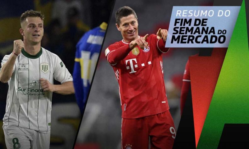 São Paulo encaminhou a compra de meia-atacante do Banfield, Lewandowski enfim é confirmado no Barcelona, Benítez acerta com novo clube... confira o resumo do fim de semana do mercado!