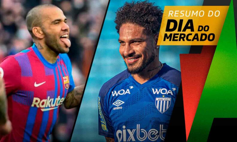 Paolo Guerrero e Daniel Alves estão de destinos novos e foram anunciados por seus novos clubes.  Mário Fernandes tem situação encaminhada com time brasileiro. Atleta que estava na mira do Flamengo define destino. Tudo isso e muito mais no Dia do Mercado desta quinta-feira (21).