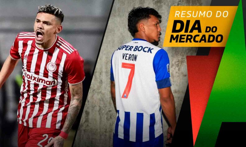 Botafogo quer Tiquinho Soares, Gabriel Verón é apresentado no Porto, Chay é o novo reforço do Bahia... confira o resumo do dia do mercado desta sexta-feira (22).