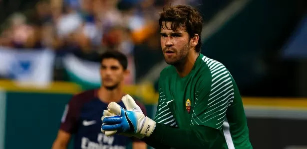 6º - Alisson - goleiro - transferência da Roma para o Liverpool - Valor: 62,5 milhões.