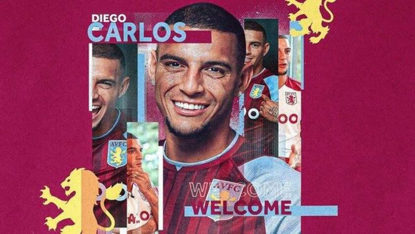Diego Carlos - zagueiro - 29 anos - vendido pelo Sevilla (ESP) a o Aston Villa (ING) por 31 milhões de euros (R$ 167 milhões) - tempo de contrato não divulgado 