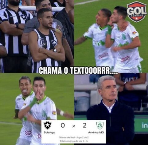 Copa do Brasil: os melhores memes da classificação do América-MG diante do Botafogo.