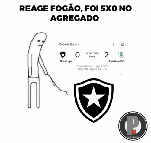 Copa do Brasil: os melhores memes da classificação do América-MG diante do Botafogo.