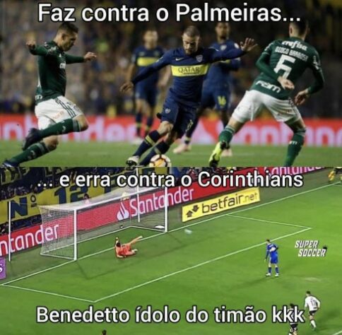 Os melhores memes da classificação do Corinthians para as quartas de final da Libertadores após vitória sobre o Boca Juniors nos pênaltis.