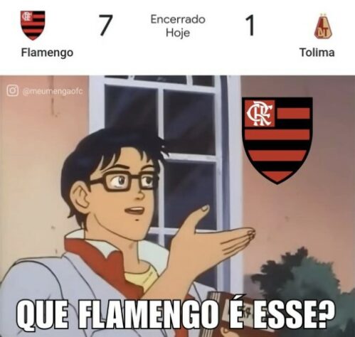 Libertadores: os melhores memes da goleada por 7 a 1 do Flamengo diante do Tolima.