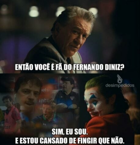 Após vitória do Fluminense diante do Cruzeiro, torcedores fazem memes com Fernando Diniz.