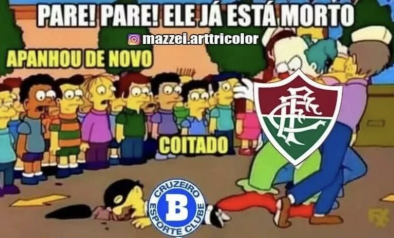 Eliminação do Cruzeiro na Copa do Brasil foi prato cheio para provocações dos torcedores do Fluminense.