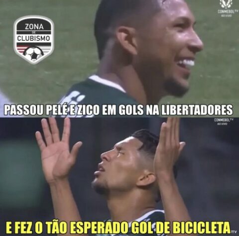Libertadores: os memes de Palmeiras 5 x 0 Cerro Porteño, com direito a gol de bicicleta de Rony.
