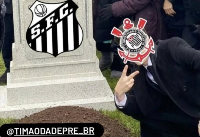 Corinthians elimina o Santos da Copa do Brasil e faz a alegria dos torcedores na web.