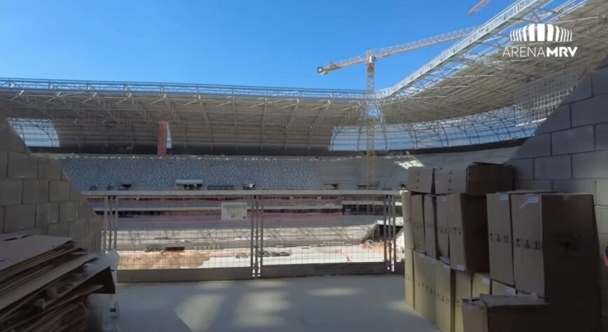 GALERIA: Veja como estão as obras do novo estádio do Atlético Mineiro