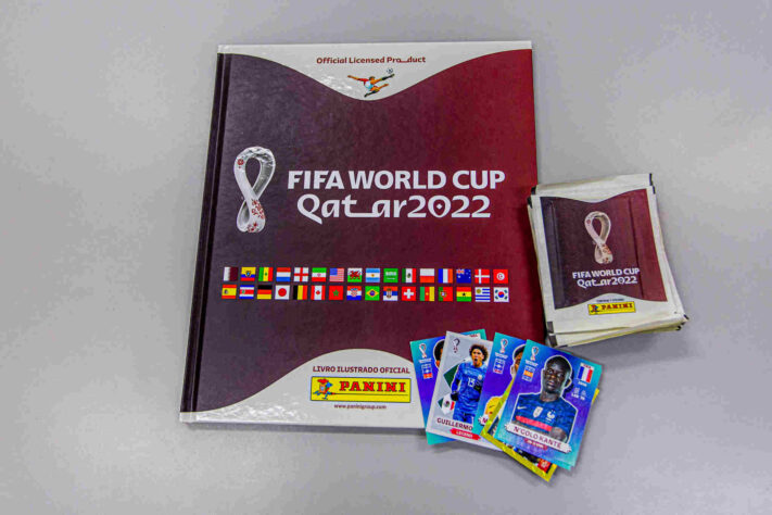 Álbum da Copa do Mundo e as figurinhas.