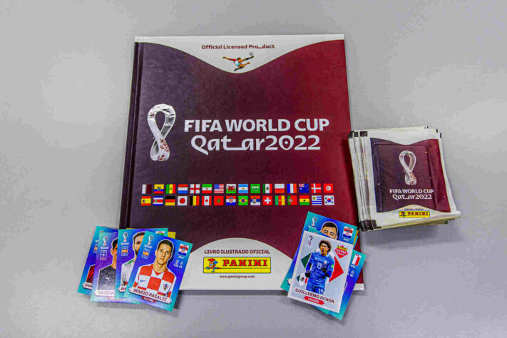 Álbum da Copa do Mundo e as figurinhas.