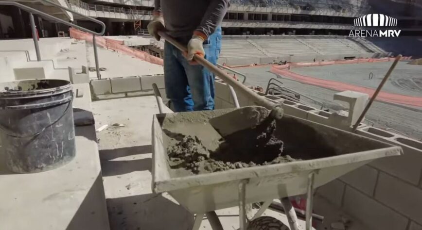 GALERIA: Veja como estão as obras do novo estádio do Atlético Mineiro