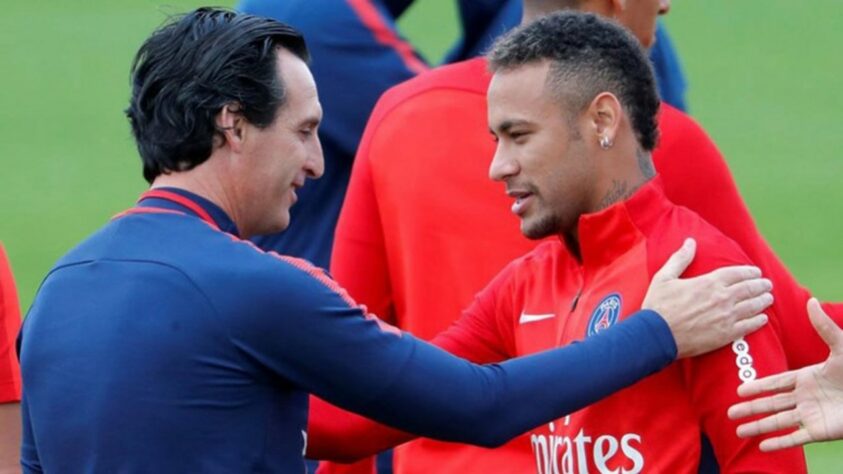 Unai Emery (técnico de Neymar no PSG entre 2017 e 2018): falta de apoio e cobrança por foco