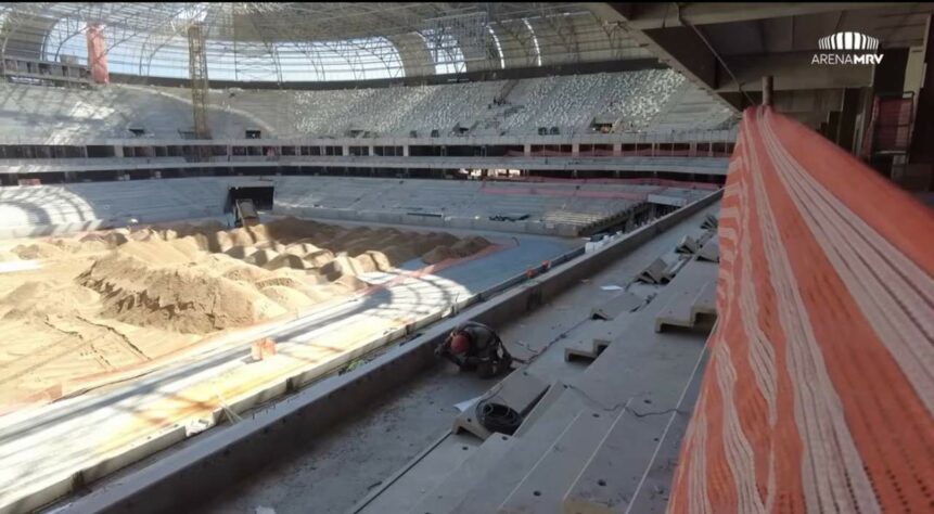 GALERIA: Veja como estão as obras do novo estádio do Atlético Mineiro