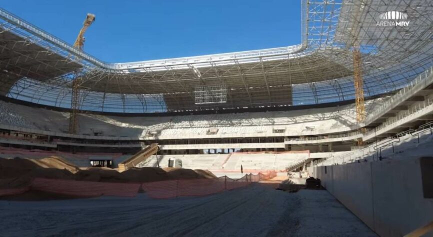 GALERIA: Veja como estão as obras do novo estádio do Atlético Mineiro