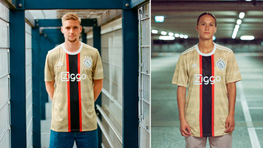 AJAX - A nova camisa alternativa do Ajax traz uma parceria do time com a marca Daily Paper, para presta homenagem à cultura única do futebol de rua e à geração de ouro da cidade. As renomadas praças de futebol há muito servem de base para o desenvolvimento de talentos nascidos e criados em Amsterdã.