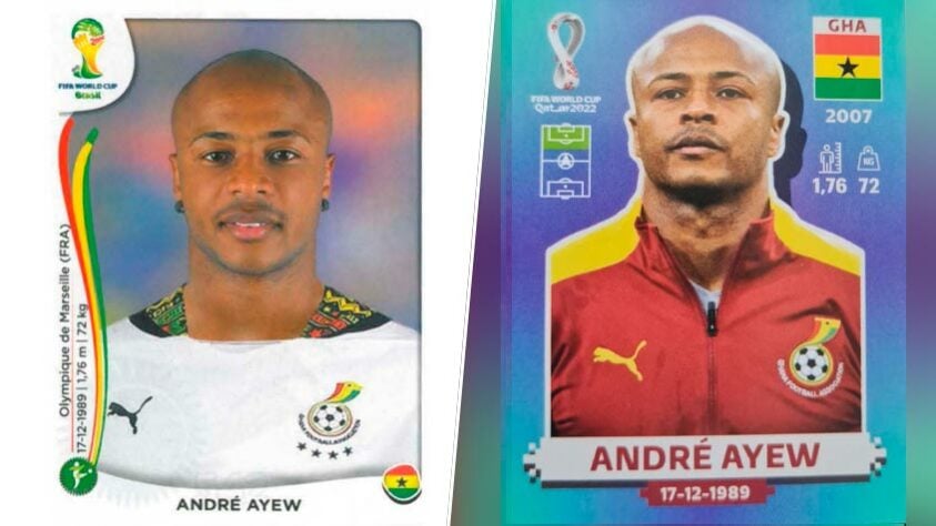 André Ayew (atacante - Gana) - Primeira aparição: 2010