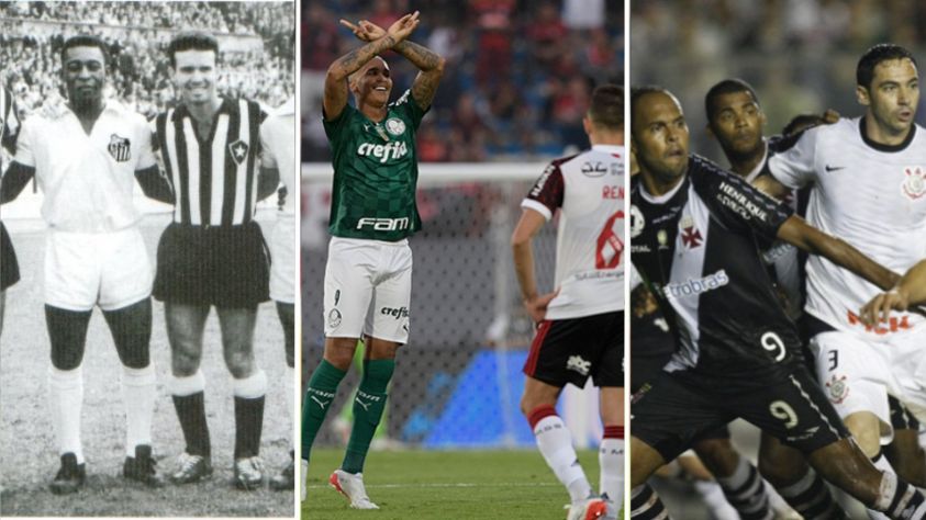 Semana de mata-mata na Libertadores! Pelas quartas de final, teremos grandes confrontos entre times brasileiros, como Flamengo x Corinthians e Palmeiras x Atlético-MG. Nesta galeria, relembramos grandes duelos entre times do país na história do torneio sul-americano! 