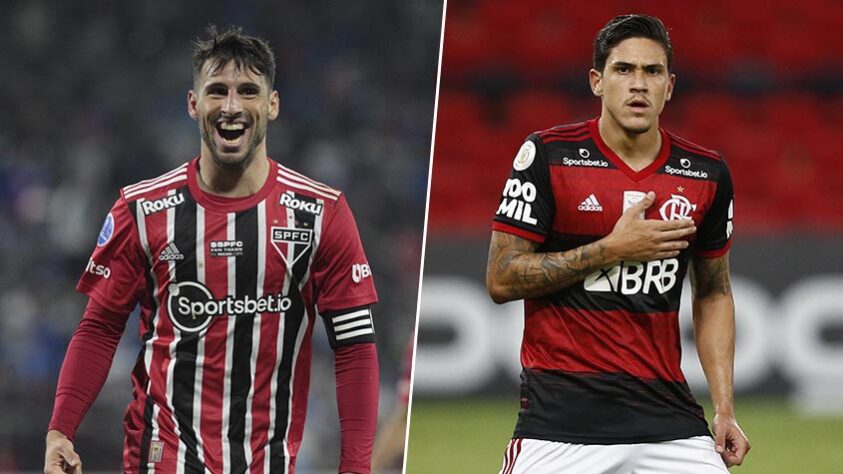 Calleri (São Paulo) x Pedro (Flamengo)