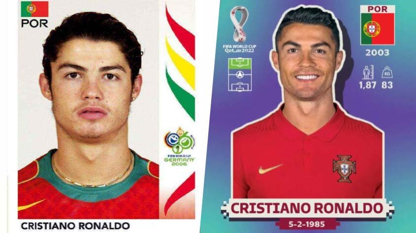Cristiano Ronaldo (atacante - Portugal) - Primeira aparição: 2006